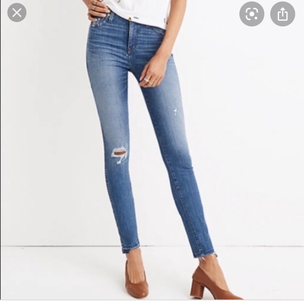 Madewell 9 inch high rise skinny